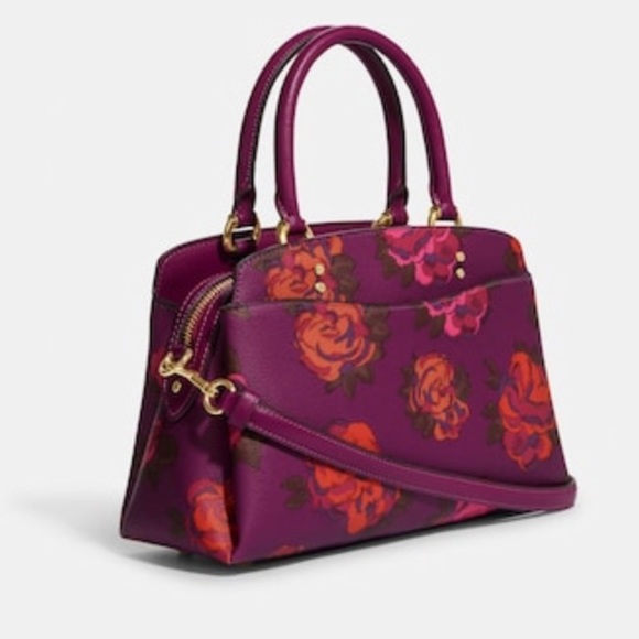 Firm Authentic Coach Jumbo Flower Handbag & Wallet Set - Picture 4 of 9